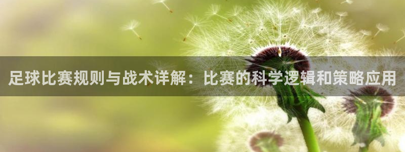 足球比赛规则与战术详解：比赛的科学逻辑和策略应用