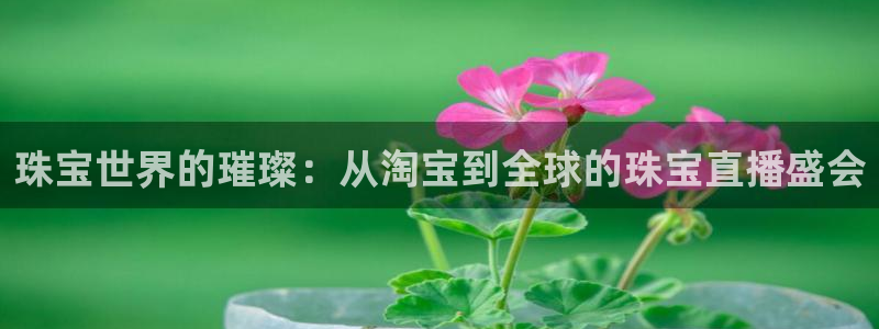 搜球吧直播 在线观看：珠宝世界的璀璨：从淘宝到全球的珠宝直播盛会
